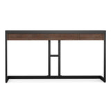 Erina - Desk - Distressed Charcoal Brown