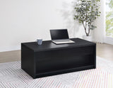 Knapp - Lift Top Cocktail Coffee Table With Dual Drawers - Black by Coaster Fine Furniture | Bel Furniture