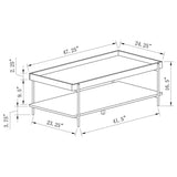 Fallon - Rectangular Coffee Table Set by Coaster Fine Furniture | Bel Furniture