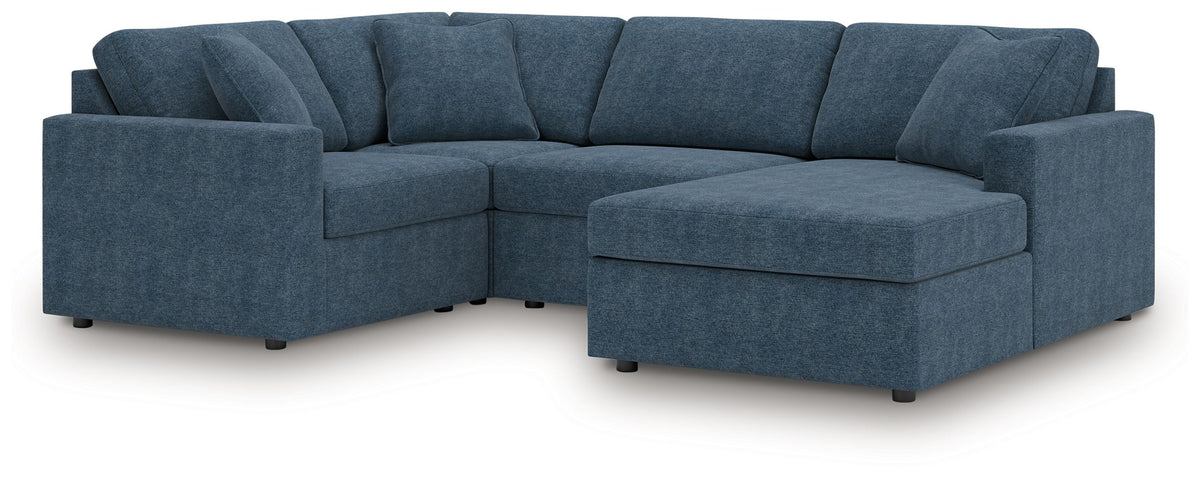 Modmax - Ink - Sectional Blue 4 Pc. Sectional With Raf Corner Chais And Laf Corner Chair by Signature Design by Ashley® | Bel Furniture