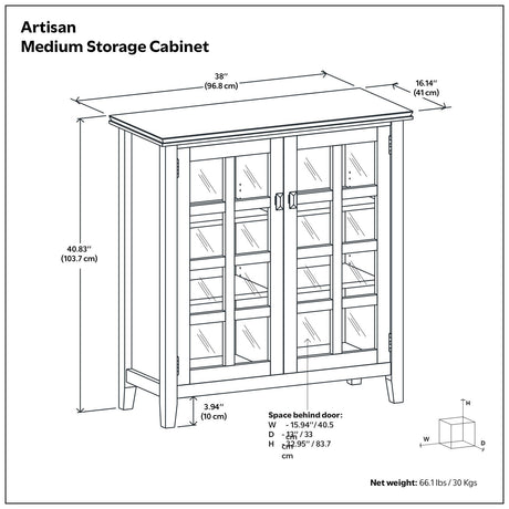 Artisan - Handcrafted Medium Storage Cabinet - view 8