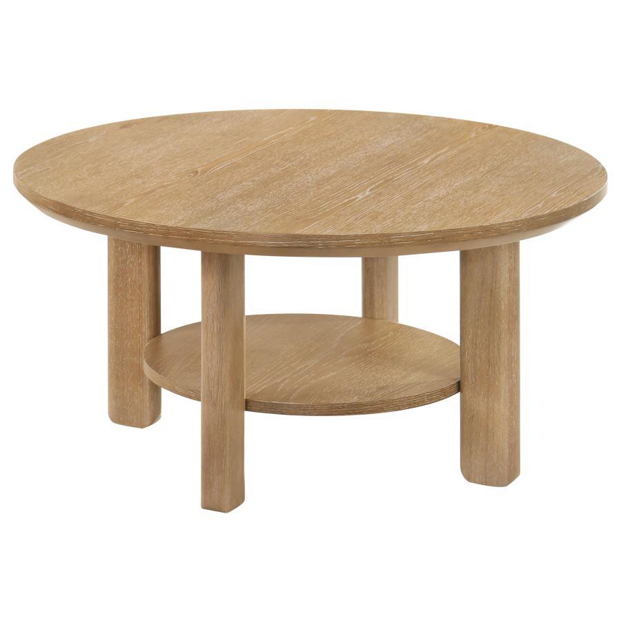 Ottowa - Round Wood Coffee Table Set