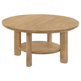 Ottowa - Round Wood Coffee Table Set