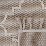 Guros - 6' X 9' Trellis Indoor / Outdoor Area Rug - Ivory