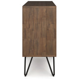 Chase - Low Bookcase - Rustic Natural Aged Brown by Simpli-Home | Bel Furniture