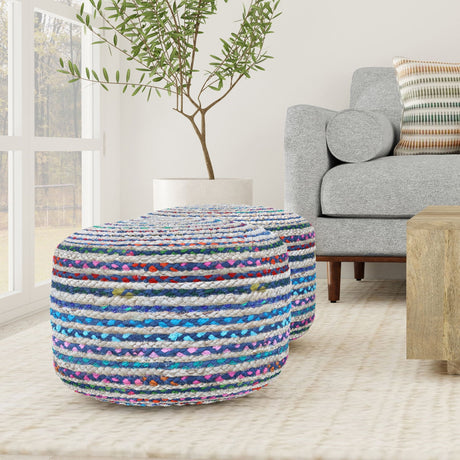 Margo - Handcrafted Round Pouf - view 7