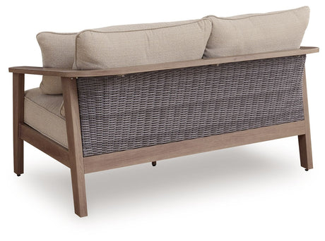 Harmony Headlands - Loveseat With Cushion - Natural / Gray - view 3