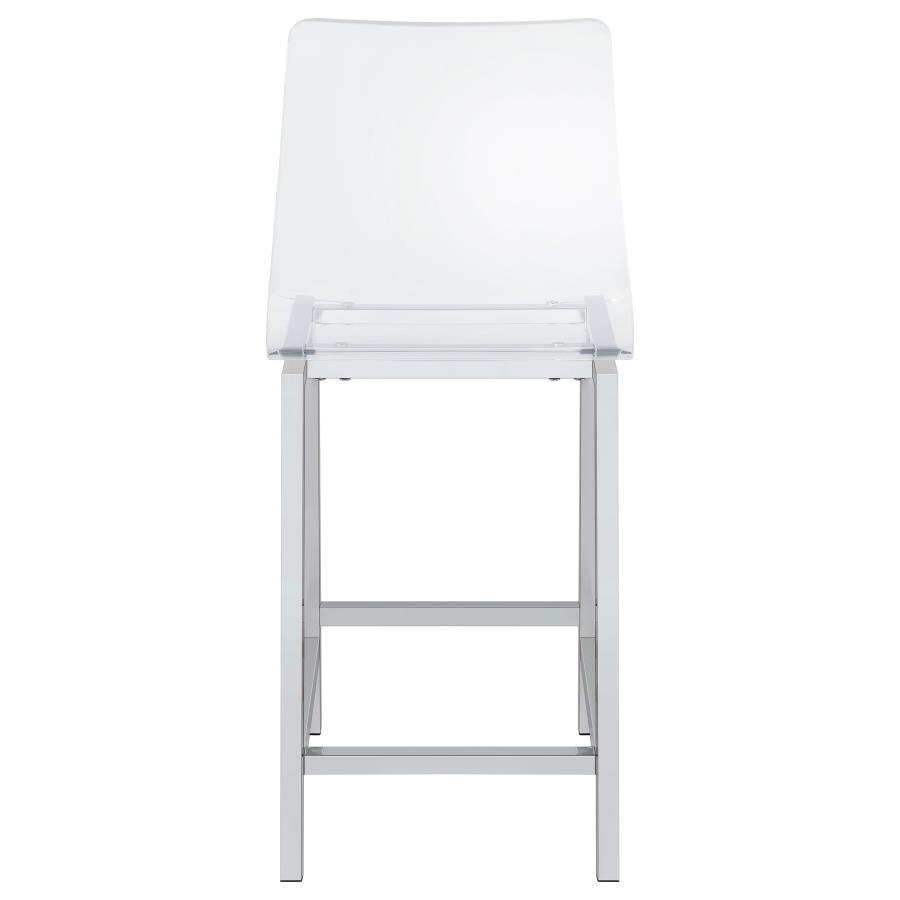 Juelia - Chrome Stools (Set of 2)