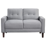 Bowen - Upholstered Track Arm Tufted Loveseat by Coaster Fine Furniture | Bel Furniture