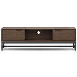 Banting - Low TV Stand - Walnut Brown by Simpli-Home | Bel Furniture