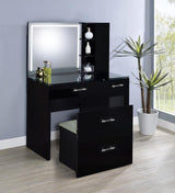 Flora - 2-Drawer Vanity Set With LED Mirror by Coaster Fine Furniture | Bel Furniture