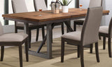 Spring Creek - Extension Dining Table - Natural Walnut by CoasterEssence | Bel Furniture