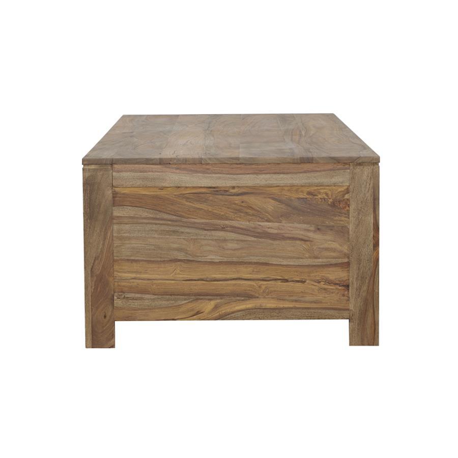 Esther - 6-Drawer Solid Wood Coffee Table - Natural by CoasterElevations | Bel Furniture