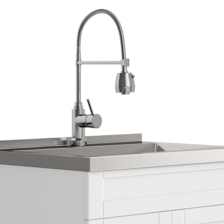 Hennessy - Deluxe Laundry Cabinet With Faucet And Stainless Steel Sink - view 8
