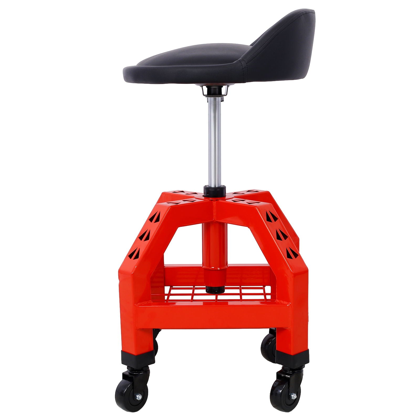 Pneumatic 360 Degree Swivel Stool, Mechanics Rolling Creeper Seat, Heavy Duty Rolling Mechanics Stool, Shop Stool With Casters