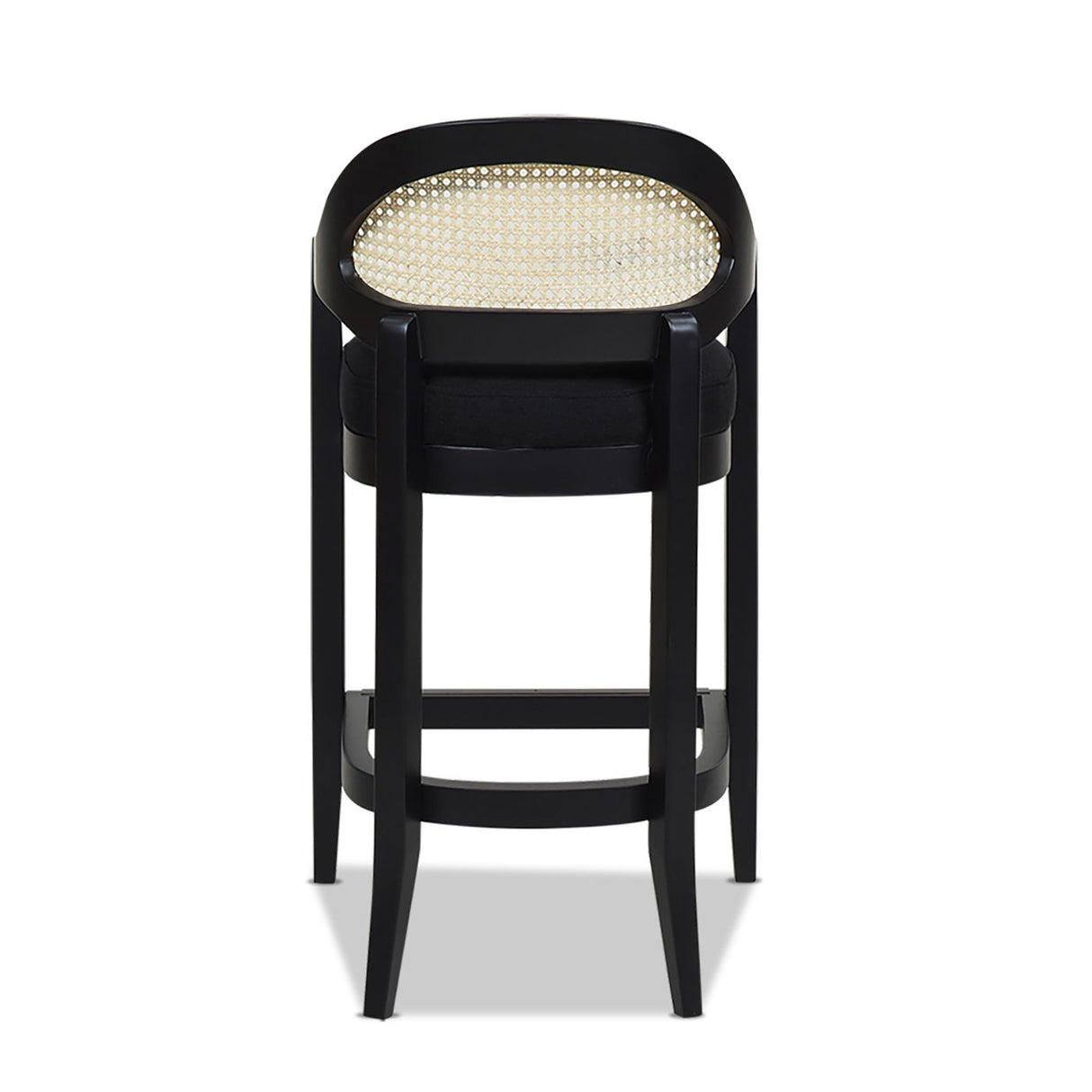 Americana - Mid-Century Modern Cane Back Counter Stool by Jennifer Taylor Home | Bel Furniture
