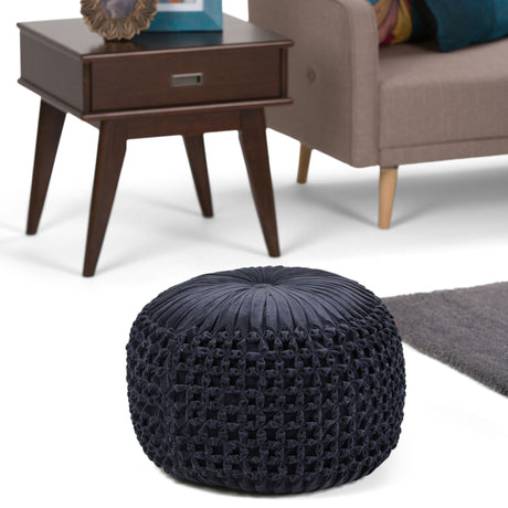 Renee - Handcrafted Round Pouf - view 8