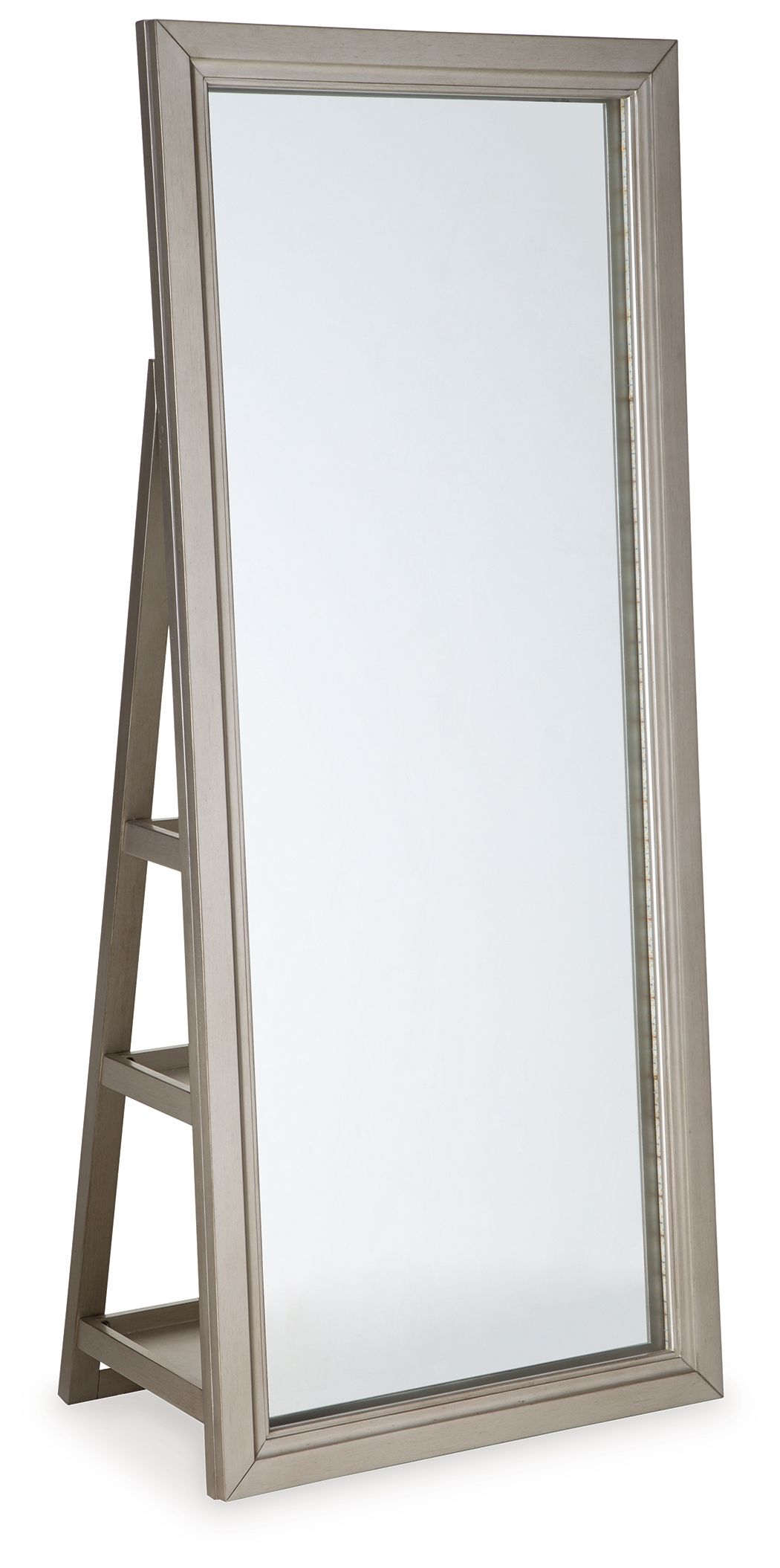 Evesen - Floor Standing Mirror/Storage Beige by Signature Design by Ashley® | Bel Furniture