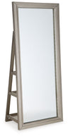 Evesen - Floor Standing Mirror/Storage Beige by Signature Design by Ashley® | Bel Furniture
