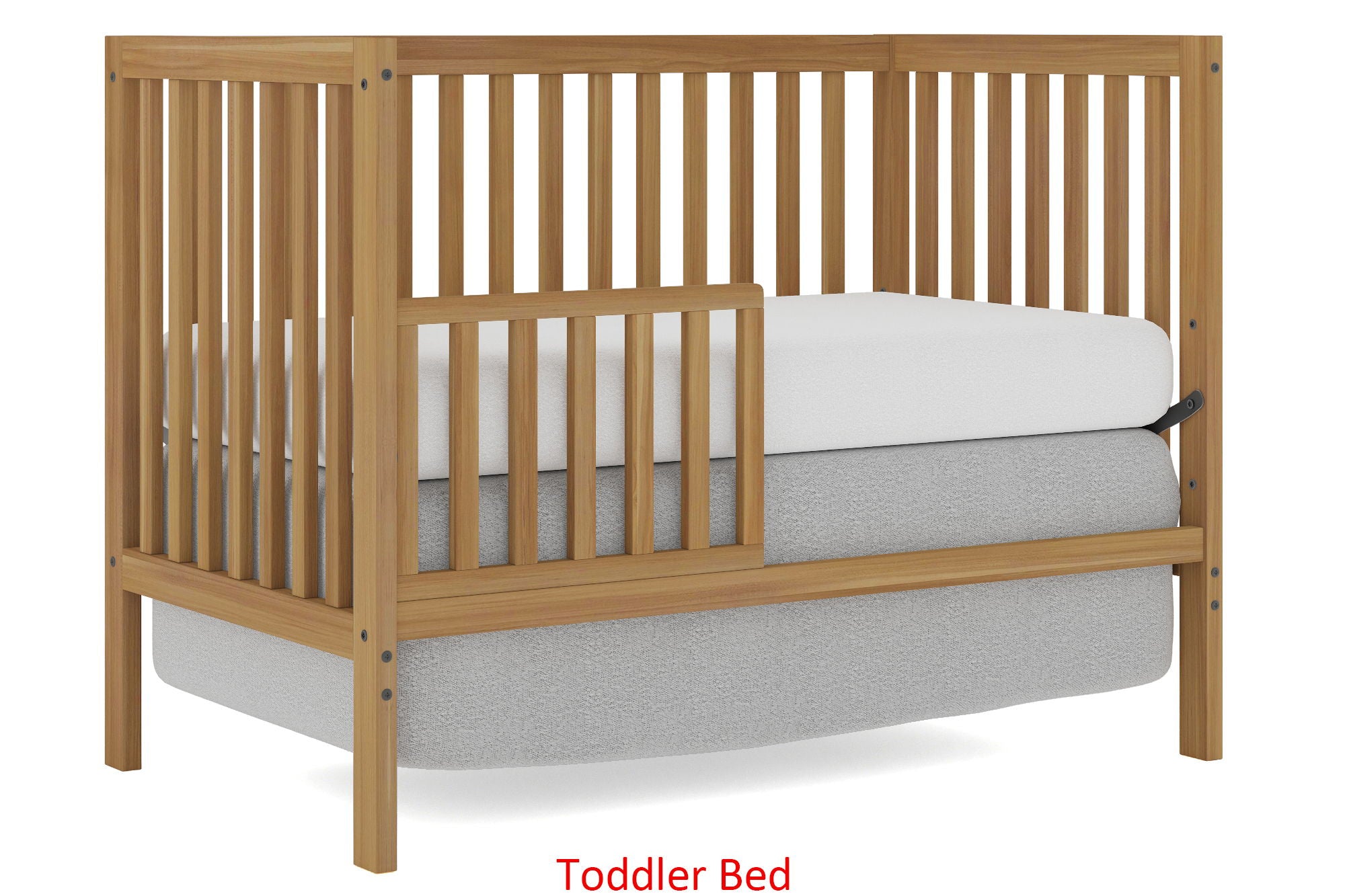 Crib 5 In 1 Convertible, Converts From Baby Crib To Toddler Bed, Fits Standard Full Size Crib Mattress