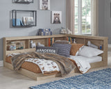 Oliah - Bookcase Storage Bed Beige by Signature Design by Ashley® | Bel Furniture