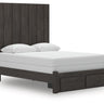 Fraluna - Panel Storage Bed Dark Gray by Signature Design by Ashley® | Bel Furniture