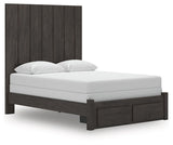 Fraluna - Panel Storage Bed Dark Gray by Signature Design by Ashley® | Bel Furniture