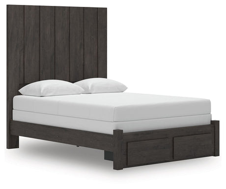 Fraluna - Panel Storage Bed Dark Gray by Signature Design by Ashley® | Bel Furniture
