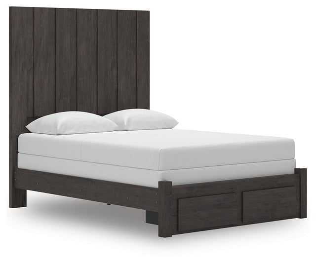 Fraluna - Panel Storage Bed Dark Gray by Signature Design by Ashley® | Bel Furniture