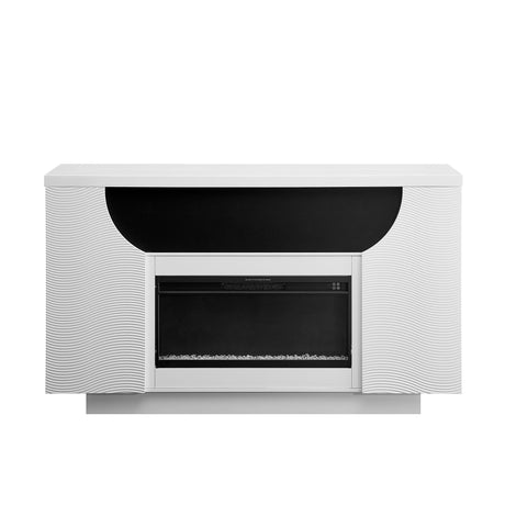 Aurora - Fireplace TV Lift With Adjustable Temperature And LED Colors - White - view 3