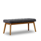 Delilah - Modern Bench - Gray by Ashcroft Furniture | Bel Furniture