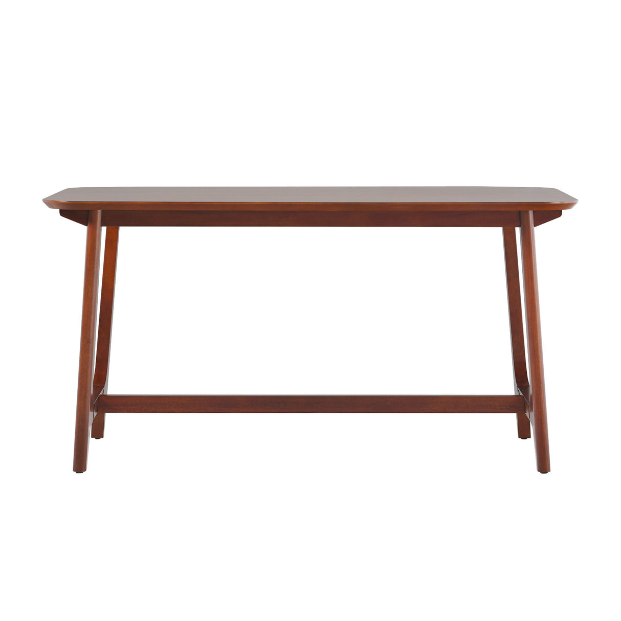 Mid-Century Modern Dining Table With Trestle Base by Walker Edison | Bel Furniture