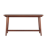 Mid-Century Modern Dining Table With Trestle Base by Walker Edison | Bel Furniture