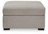 ModMax Luxe - Oversized Accent Ottoman - Flint