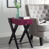 Fierce - Accent Table With Built - In USB Port Dark Red by Urban Nest | Bel Furniture