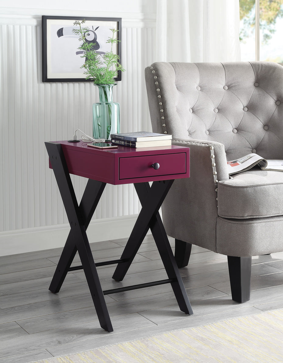 Fierce - Accent Table With Built - In USB Port