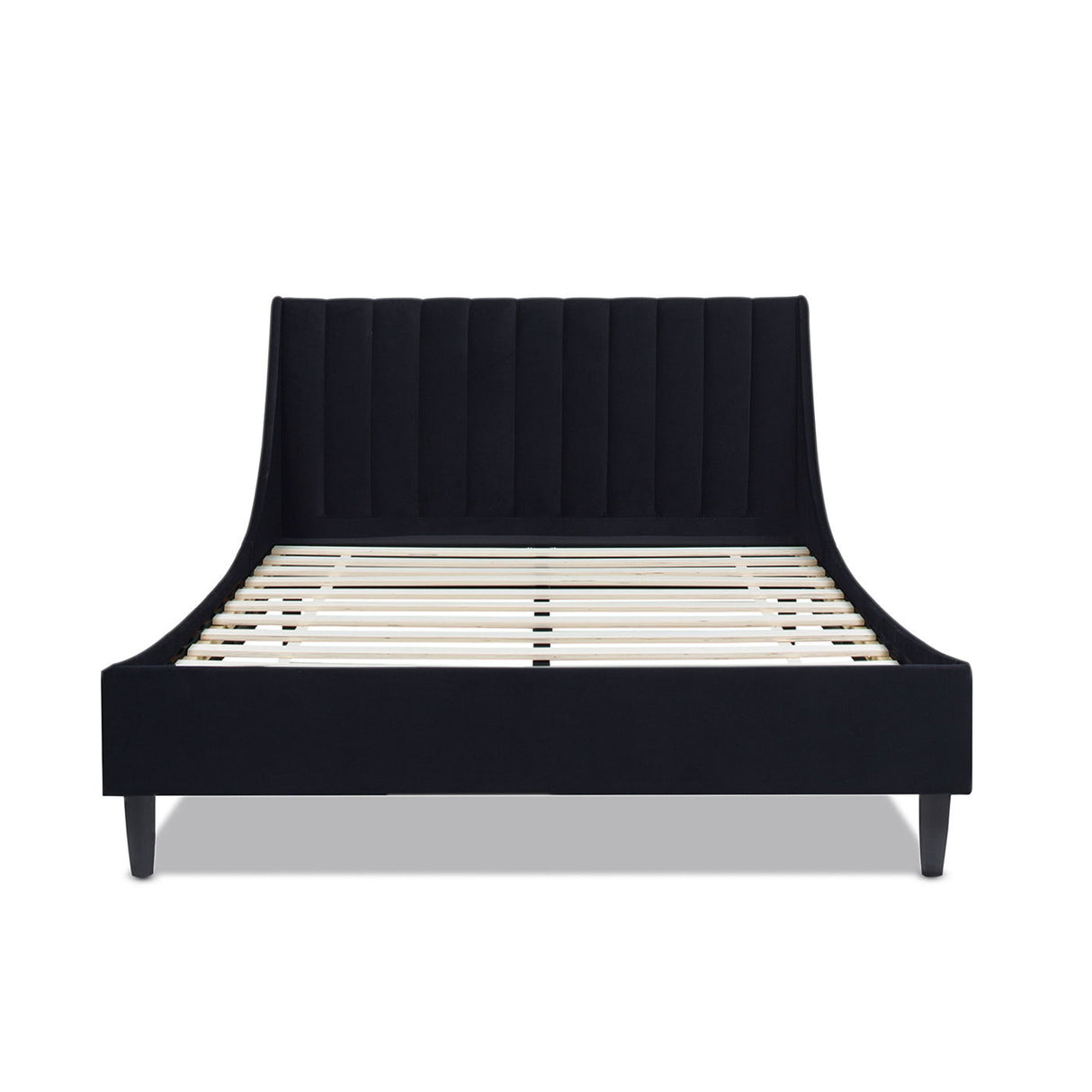 Aspen - Vertical Tufted Modern Headboard Platform Bed Set by Jennifer Taylor Home | Bel Furniture