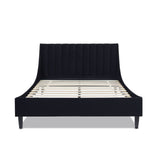 Aspen - Vertical Tufted Modern Headboard Platform Bed Set by Jennifer Taylor Home | Bel Furniture