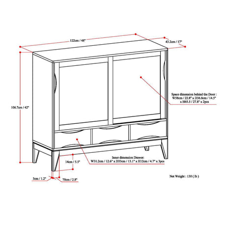 Harper - Handcrafted Medium Storage Cabinet - view 10