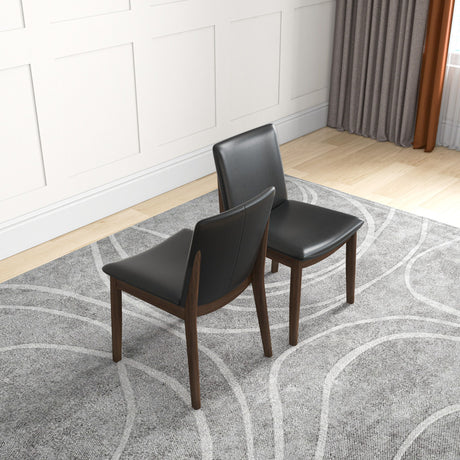 Laura - Mid-Century Modern Solid Wood Dining Chair (Set of 2) - view 26