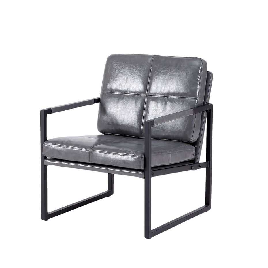 PU Leather Leisure Metal Frame Recliner Chair For Living Room And Bedroom Furniture