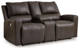 Boxmere - 3 Pc. - Power Reclining Sofa, Power Reclining Loveseat With Console, Power Rocker Recliner - Storm