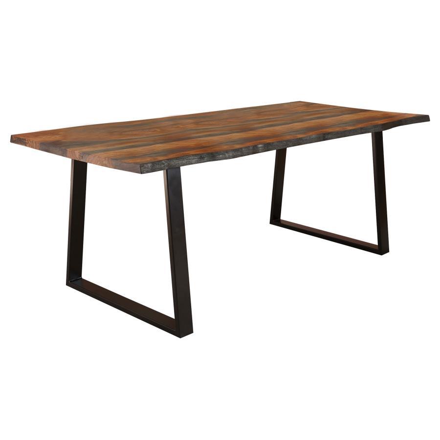 Ditman - Live Edge Dining Table - Gray Sheesham by CoasterElevations | Bel Furniture