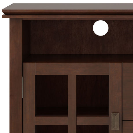 Artisan - TV Media Stand, Handcrafted - Russet Brown by Simpli-Home | Bel Furniture