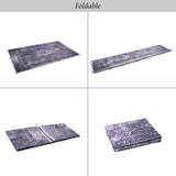Maval - 6' X 9' Washable Area Rug - Anthracite