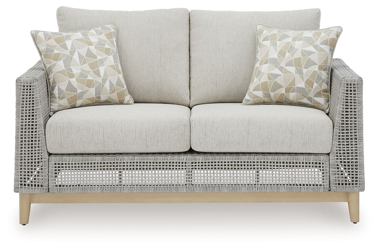 Seton Creek - Gray - Loveseat With Cushion by Signature Design by Ashley® | Bel Furniture