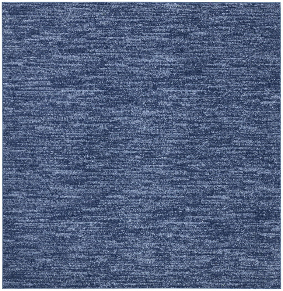 5' X 5' Square Non Skid Indoor / Outdoor Area Rug - Navy Blue