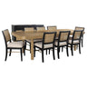 Arini - Extension Leaf Dining Table Set Black 9 Pc. Table, 8 Chairs by Coaster Fine Furniture | Bel Furniture