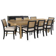 Arini - Extension Leaf Dining Table Set Black 9 Pc. Table, 8 Chairs by Coaster Fine Furniture | Bel Furniture