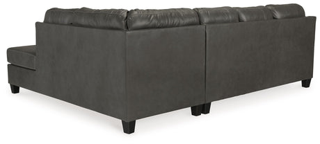 Valderno - Fog - 2-Piece Sectional With Raf Corner Chaise by Signature Design by Ashley® | Bel Furniture